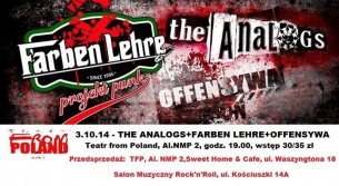 Koncert 03.10.2014 THE ANALOGS+FARBEN LEHRE+OFFENSYWACzęstochowa,Teatr From Poland - 03-10-2014