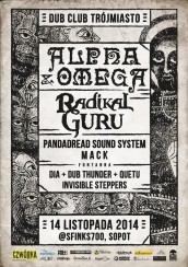 Koncert 14.11 | DUB CLUB TRÓJMIASTO x ALPHA & OMEGA x RADIKAL GURU w Sopocie - 14-11-2014