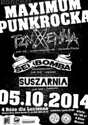 TZN  XENNA + SEXBOMBA  + SUSZARNIA - koncert MAXIMUM PUNKROCKA - Zielona Góra - 05-10-2014