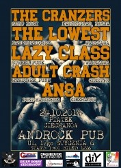 Koncert The Lowest / The Cranzers / Lazy Class / Adult Crash / Ansa w Ciechanowie - 24-10-2014