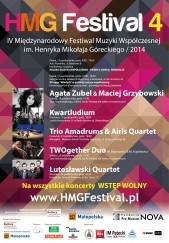 Bilety na HMG Festival 4: Trio Amadrums & Airis Quartet