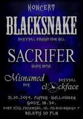 Koncert SACRIFER i BLACKSNAKE !!!! w Przemyślu - 31-10-2014