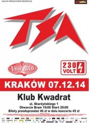 Bilety na koncert TSA, Voo Doo, 230 Volt w Krakowie - 07-12-2014