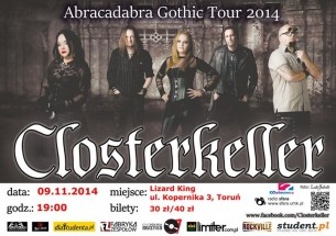 Koncert Closterkeller + Archangelica @ Lizard King, Toruń - 09-11-2014