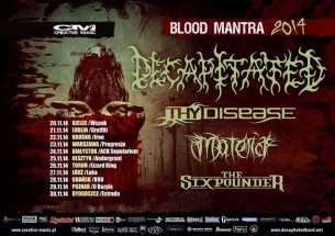 Koncert BLOOD MANTRA TOUR 2014 - DECAPITATED + Thy Disease, Materia, The Sixpounder / 25.11.14 Olsztyn / Andergrant - 25-11-2014