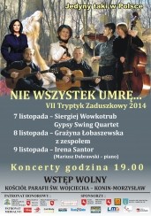 Koncert VII Tryptyk zaduszkowy 2014 w Koninie - 09-11-2014