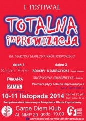Bilety na I festiwal Totalna Improwizacja im. Marcina Marlona Króliszewskiego - dzien 1