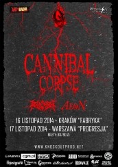 Bilety na koncert Cannibal Corpse + support: Revocation + Aeon w Krakowie - 16-11-2014