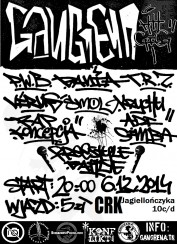 Koncert Gangrena hip-hop gig we Wrocławiu - 06-12-2014