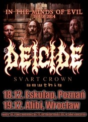 Bilety na koncert Deicide, Svart Crown, Sawthis we Wrocławiu - 19-12-2014