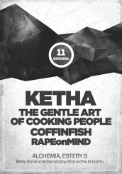 Koncert Ketha, The Gentle Art Of Cooking People, Coffinfish, Rapeonmind w Krakowie - 11-12-2014