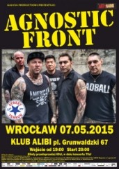Bilety na koncert Agnostic Front, Street Terror, Punishable Act we Wrocławiu - 07-05-2015