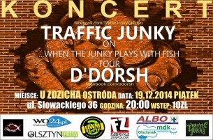 Koncert D\'Dorsh i Traffic Junky w Ostródzie - 19-12-2014