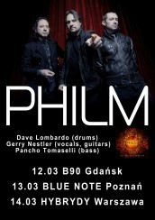 Bilety na koncert PHILM w Warszawie - 14-03-2015