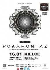 Koncert 16.01.15 POKAHONTAZ x REVERSAL TOUR x KIELCE @ GIN-GER - 16-01-2015