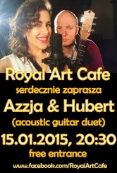 Koncert Azzja & Hubert w Royal Art Cafe w Krakowie - 15-01-2015