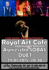 Koncert Agnieszki Sobas w Royal Art Cafe w Krakowie - 29-01-2015