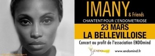Koncert IMANY and Friends en Concert Exceptionnel à La Bellevilloise Lundi 23 Mars 2015, au Profit de l'Association ENDOmind w Paris  - 23-03-2015