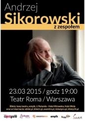 Bilety na koncert Andrzej Sikorowski z zespołem w Warszawie - 23-03-2015
