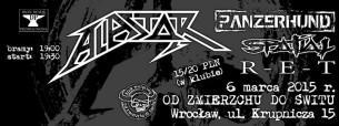 Koncert Alastor w Od Zmierzchu Do Świtu (Wrocław) + Panzerhund, Spatial, R-E-T - 06-03-2015