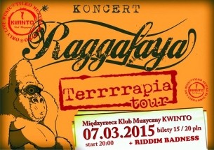 Koncert "RAGGAFAYA" + Riddim Badness Soundsystem. - DZIEŃ KOBIET W KWINTO - Międzyrzecz. - 07-03-2015