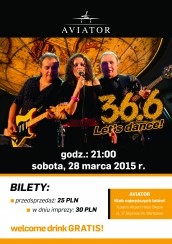 Bilety na koncert The Band 36.6 – Let’s dance! w Warszawie - 28-03-2015