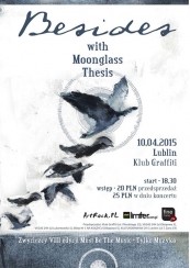 Koncert Besides w Graffiti, Lublin +Moonglass&Thesis - 10-04-2015