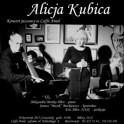 Koncert ALICJA KUBICA - Essentially Harmless Love w Gdyni - 30-04-2015