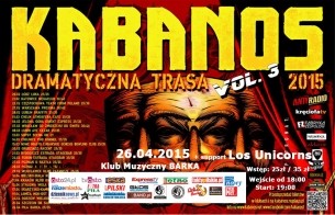 Koncert Piła Barka - KABANOS + Los Unicorns - 26-04-2015