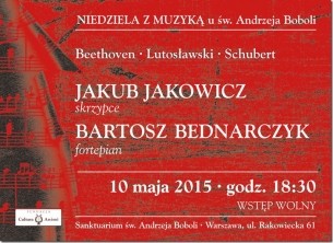Koncert Niedziela z Muzyką u  św. Andrzeja Boboli w Warszawie - 10-05-2015