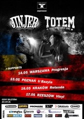 Koncert  Jinjer i Totem (+ support: Maggoth, Heresy Denied)/U Bazyla/Poznań - 15-05-2015