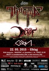Koncert TRAUMA + 0XIST (Fin) + GRIN @ Mjazzga, ELbląg - 22-05-2015