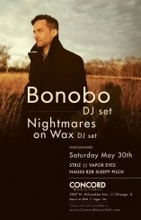 Koncert Bonobo DJ Set @ Concord Music Hall, Chicago - 30-05-2015