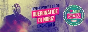 Bilety na 26.06 ✖✖ QUEBONAFIDE & DJ NORIZ ✖ OFICJALNY BEFORE I LOVE LBN FESTIVAL ✖✖ KÓŁKO I KRZYŻYK