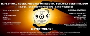 Bilety na IX Festiwal Rocka Progresywnego im. Tomasza Beksińskiego w Gniewkowie - dzień 2