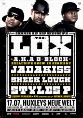 Koncert The LOX a.k.a D-Block Jadakiss, Styles P & Sheek Louch Trinity Tour, So Realistic w Berlinie - 17-07-2015