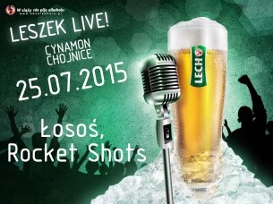 Koncert Leszek Live! | Chojnice, Cynamon | Łosoś, Rocket Shots - 25-07-2015