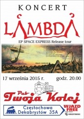 Koncert LAMBDA (Czechy) w Częstochowie - 17-09-2015