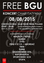 Free BGU – koncert charytatywny w Częstochowie - 08-08-2015