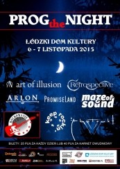 Koncert Tenebris, Art Of Illusion, Retrospective, Abstrakt, Maze Of Sound, ARLON, Keep Rockin', Promise Land w Łodzi - 07-11-2015