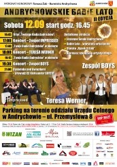 Bilety na koncert  na pożegnanie lata: Andrychowskie Babie Lato - Sprzedaż zakończona! w Andrychowie - 12-09-2015