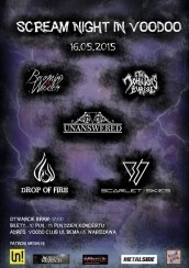 Koncert Scream Night in Voodoo w Warszawie - 16-05-2015