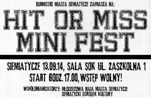 Koncert HIT OR MISS MINI-FEST w Siemiatyczach - 13-09-2014