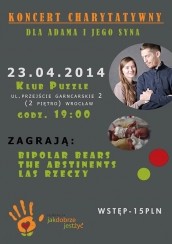 Koncert Charytatywny dla ADAMA i JANKA - Wrocław Klub Puzzle - 23-04-2014