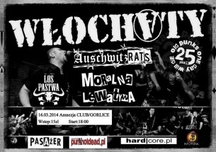 Koncert WŁOCHATY-AUSCHWITZ RATS-MORALNA LEWATYWA-LOS PASTWA w Gorlicach - 16-03-2014