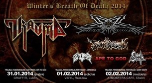 Koncert TRAUMA, PANDEMONIUM, FANTHRASH, CEREBRUM -Rzeszów, Klub Vinyl,  w ramach trasy Winter's Breath of Death 2014 - 01-02-2014