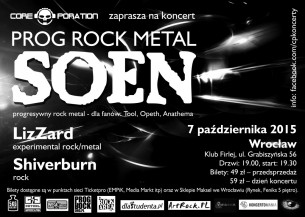 Bilety na koncert Soen, Lizzard, Shiverburn we Wrocławiu - 07-10-2015