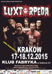 Bilety na koncert Luxtorpeda w Krakowie - 18-12-2015