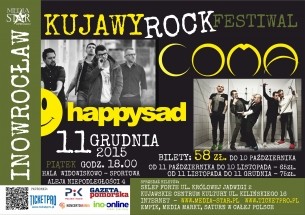 Bilety na Kujawy Rock Festiwal: Coma, Happysad