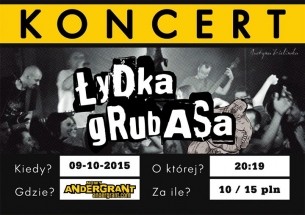 Koncert Łydka Grubasa - Olsztyn, Nowy Andergtant + Above the Silence - 09-10-2015